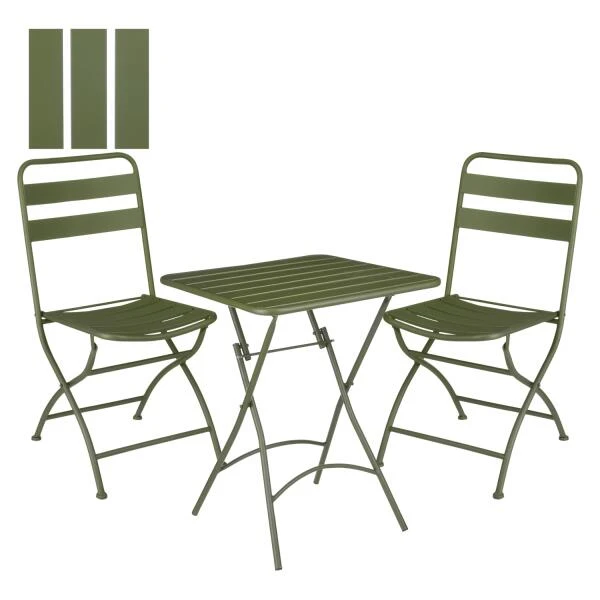 Mica Decorations Evita Bistro Set Groen - 3 Delig