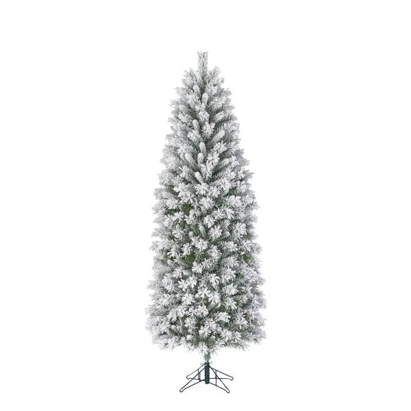 Kunststof Kerstboom Chandler Slim Frosted Black Box - 215 Cm - Afbeelding 4