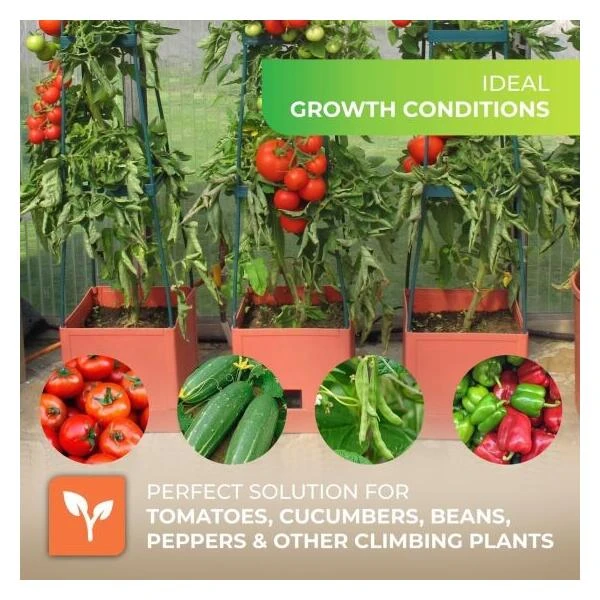 Plantentoren Maxitom Met Waterreservoir - Antraciet - Afbeelding 6