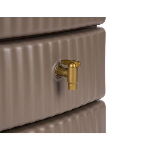 Regenton Muurmodel Slim 650 Liter + Kraan - Taupe - Afbeelding 2